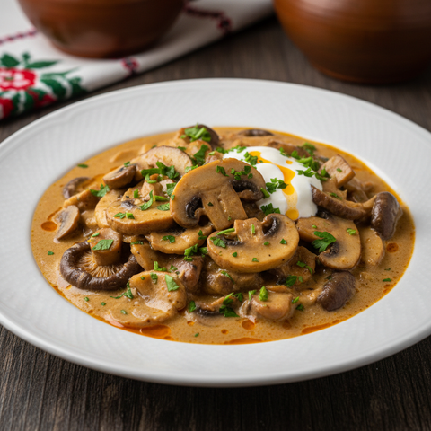 Gombapörkölt (Vegetarisch)