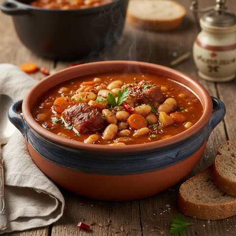 Bonengoulash - Körmös babgulyás