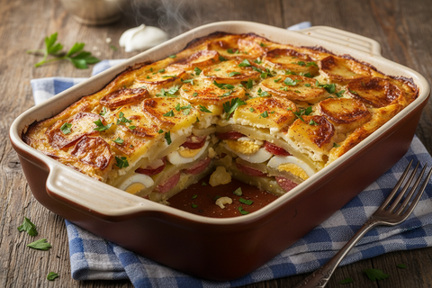 Rakott krumpli – Stapelaardappel